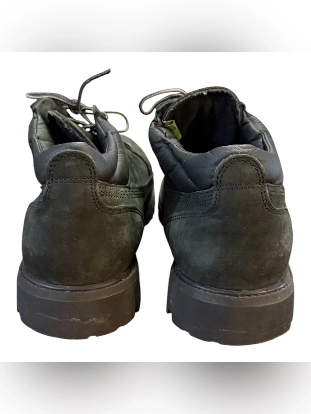 Timberland Classic Oxford Waterproof Boots Black Nubuck Lug Sole Men's Size 13